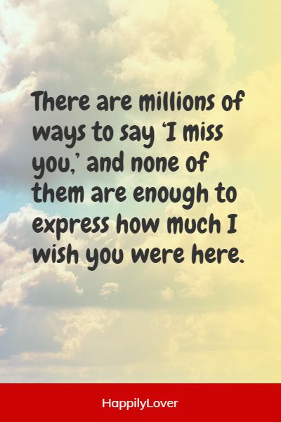 best missing you message for love