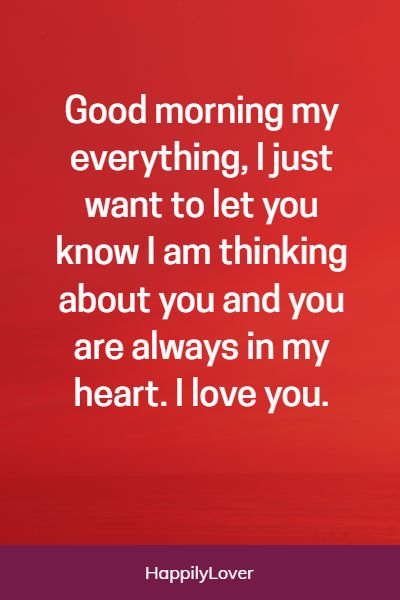 cute good morning my love messages