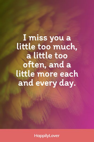 i miss you text