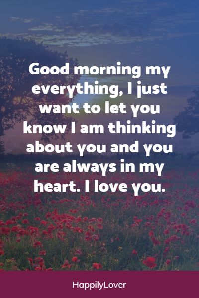 lovely good morning my love messages