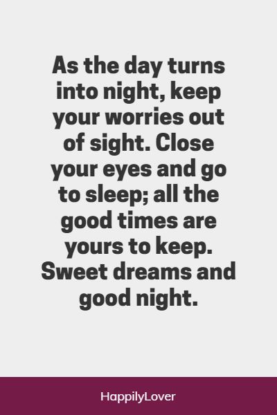 sweet goodnight text