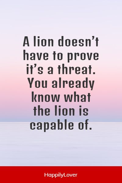 uplifiting lion quotes