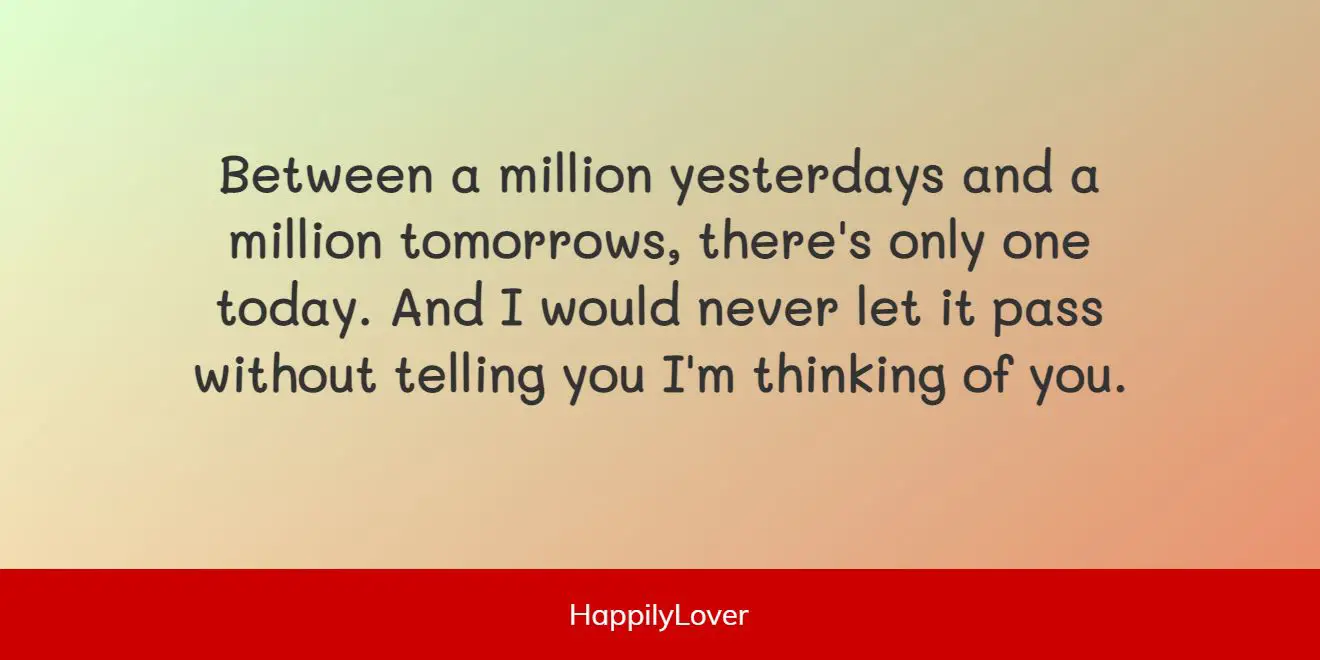 182+ Thinking of You Messages - Happily Lover