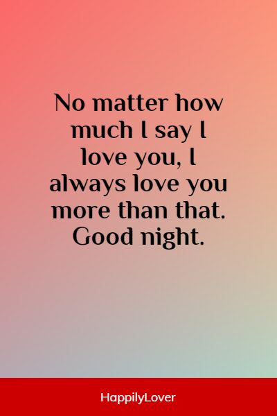 simple good night message for her