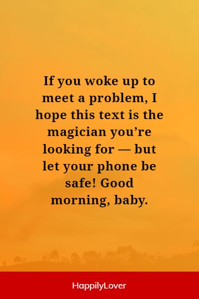 funny good morning love messages for her