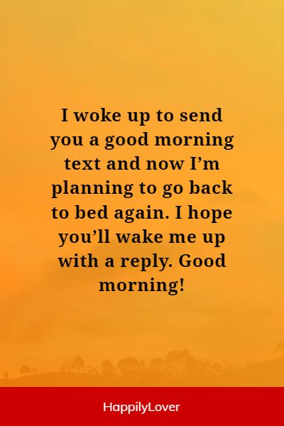137+ Funny Good Morning Text Messages For Her - Happily Lover