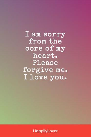 forgive me my love