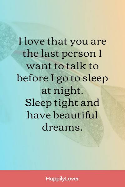 most romantic goodnight paragraphs for her