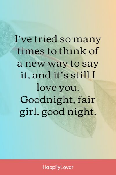 goodnight essay for her