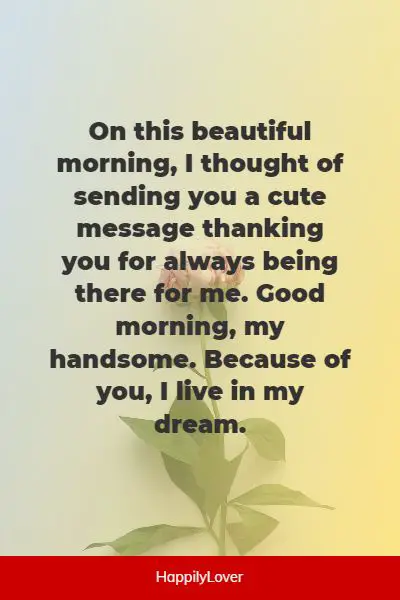 beautiful good morning messages for him