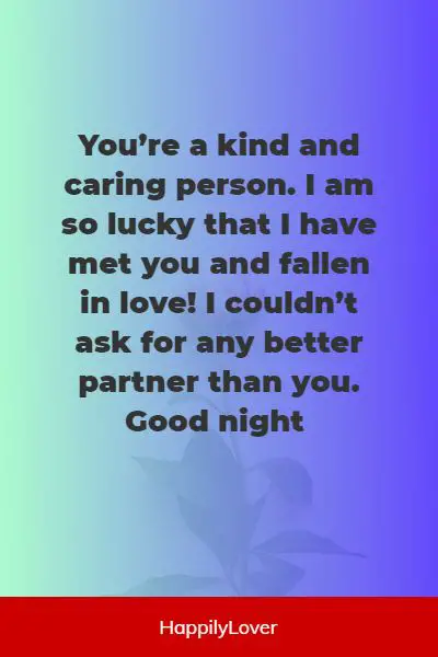 beautiful good night love messages for him