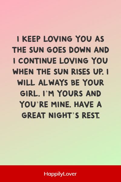 touching goodnight love paragraphs for him