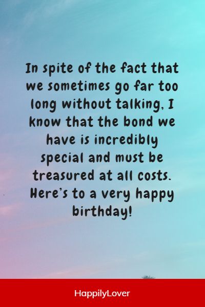 birthday message for brother