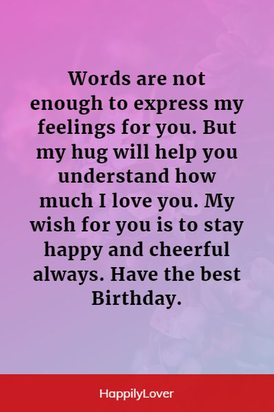 cute birthday wishes for lover