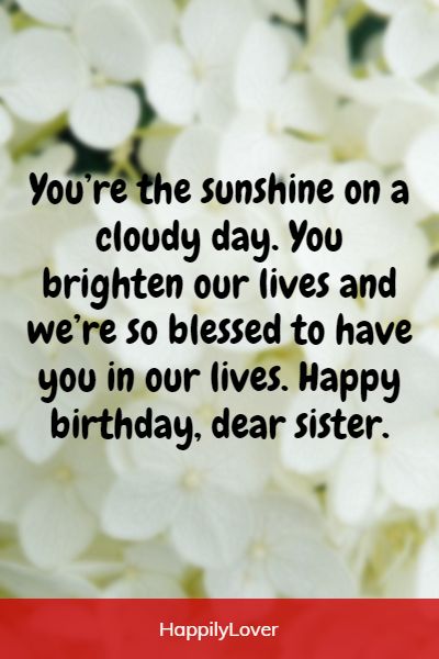 meaningful birthday quotes for sister