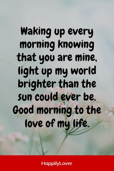 romantic good morning quotes for her