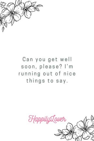 79+ Funny Get Well Soon Wishes And Messages - Happily Lover