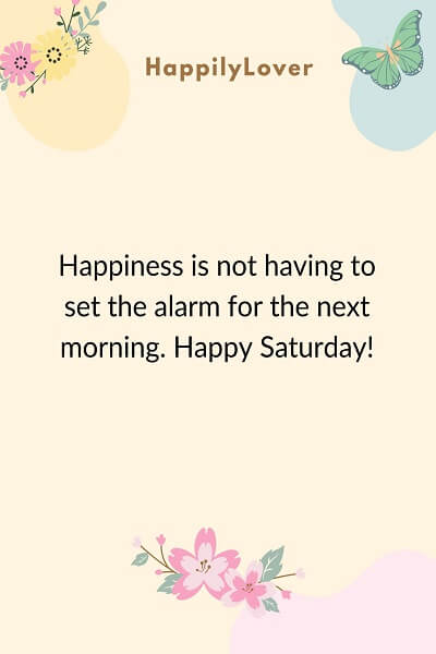 happy saturday messages
