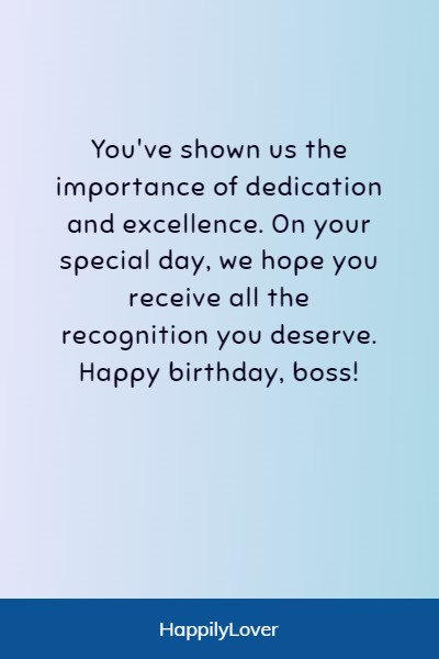 birthday wishes for my boss