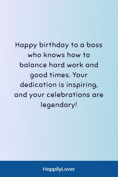 birthday wishes to my boss