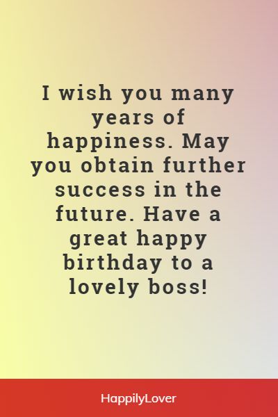 happy birthday wishes to boss