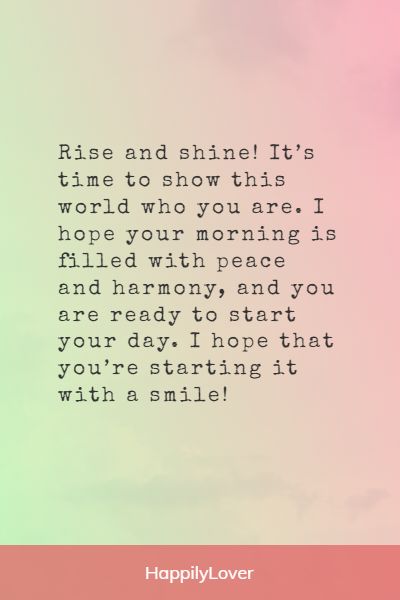 lovely morning encouragement messages