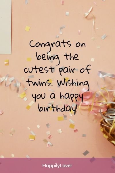 best happy birthday twins