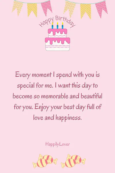 birthday message for girlfriend