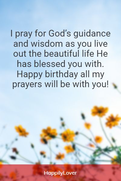 birthday prayer message
