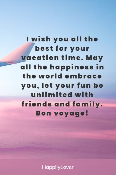 enjoy your vacation