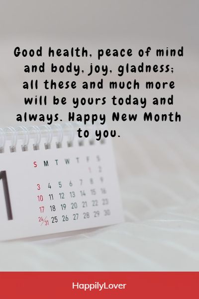 happy new month message