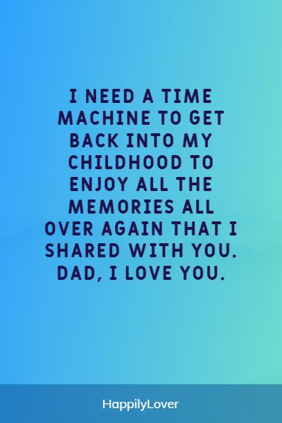 i love you my dad