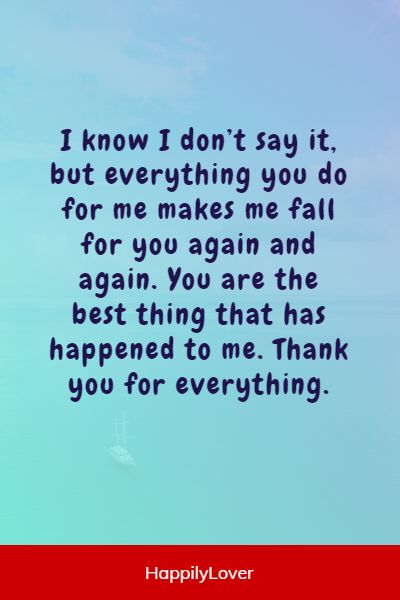 beautiful thank you love quotes for him
