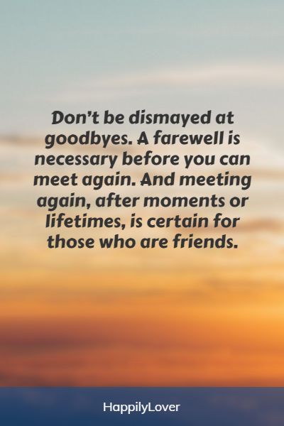 emotional goodbye friends