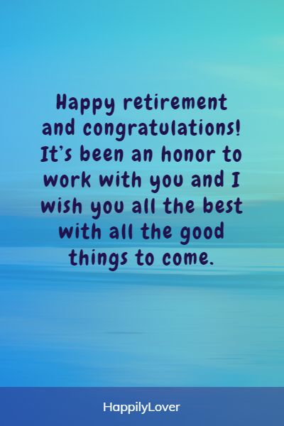 happy retirement coworker