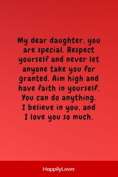love you my daughter