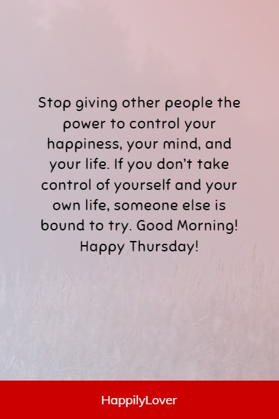 good morning thursday messages