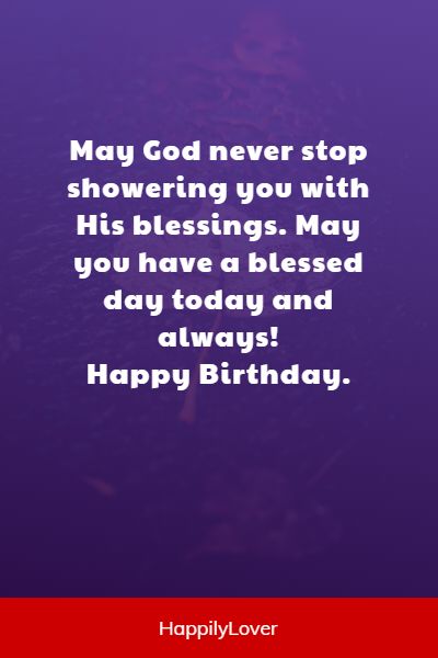 happy birthday god bless you