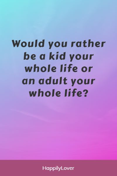 would you rather questions game