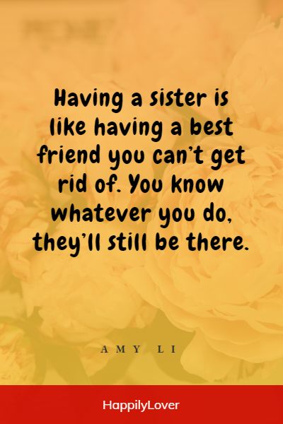 beautiful words for my sister
