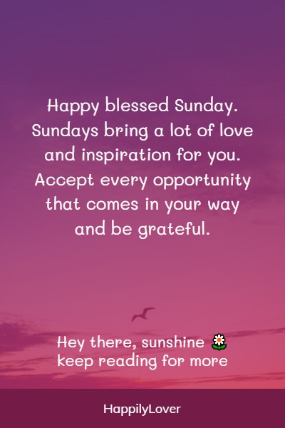 good morning sunday blessings