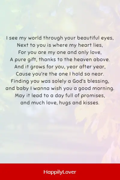 heartfelt good morning poems for girlfriend