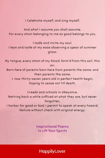 inspirational poems