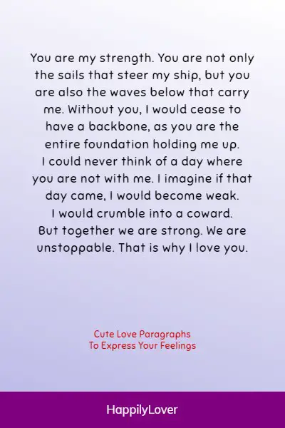 long love paragraph
