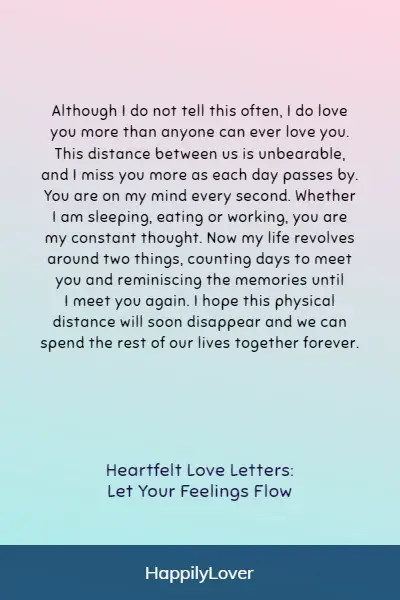 love letter for my husband