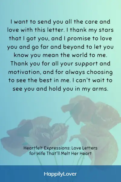 melting love letters for wife