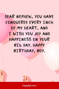 175+ Heartfelt Birthday Wishes For Your Nephew - Happily Lover