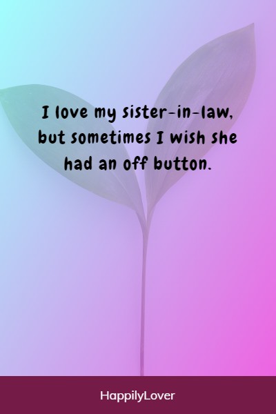 sister in law quotes funny