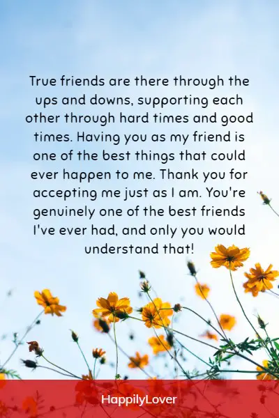 thank you for being a friend