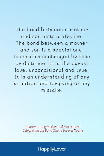 unconditional love mother and son quotes
